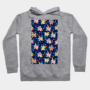 Colorful Abstract Beautiful Floral Pattern Artwork Hoodie